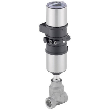 Pneumatic actuated control valve Type: 2561 Series: 2301 Stainless steel EC1935 Internal thread